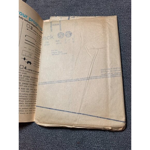 Simplicity 8362 Skirt Pantskirt Sewing Pattern 1970s 23" Waist uncut - Picture 3 of 5